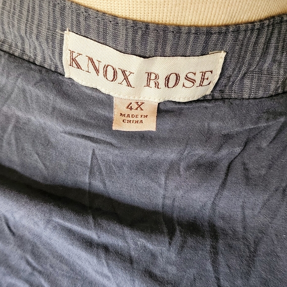 Knox Rose Charcoal Sleeveless Dress Size 4x - Picture 2 of 3